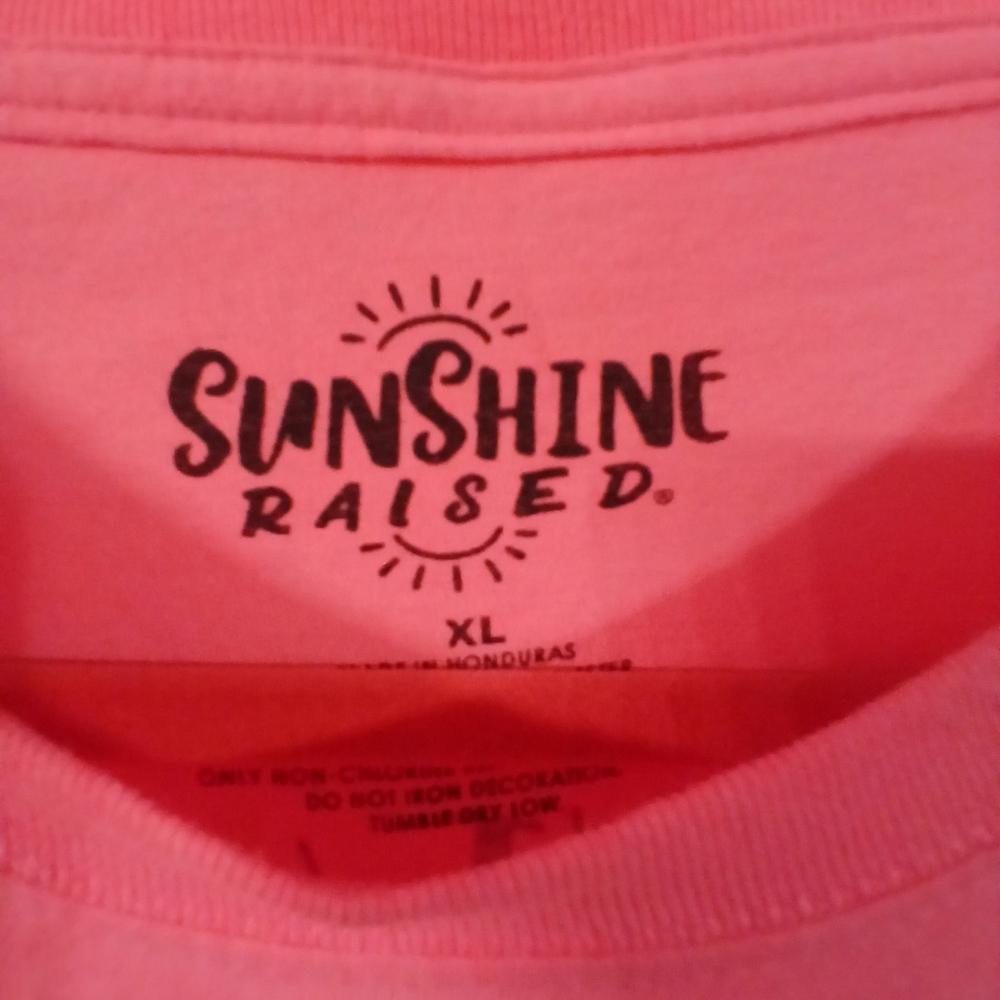 Sunshine Raised Graphic Tee "If I Can't Wear My Flip Flops I Aint Going" Size XL - Picture 3 of 3